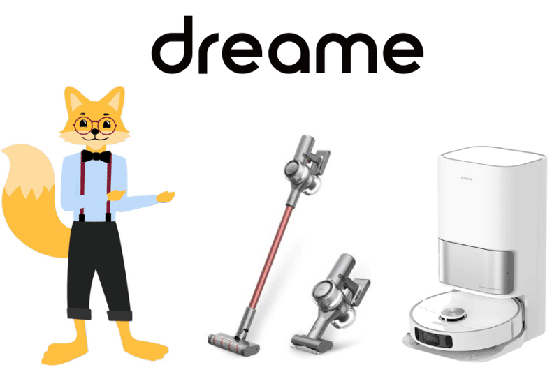 Dreame Saugroboter und Akkusauger werden vom Smart Home Fox angeschaut.